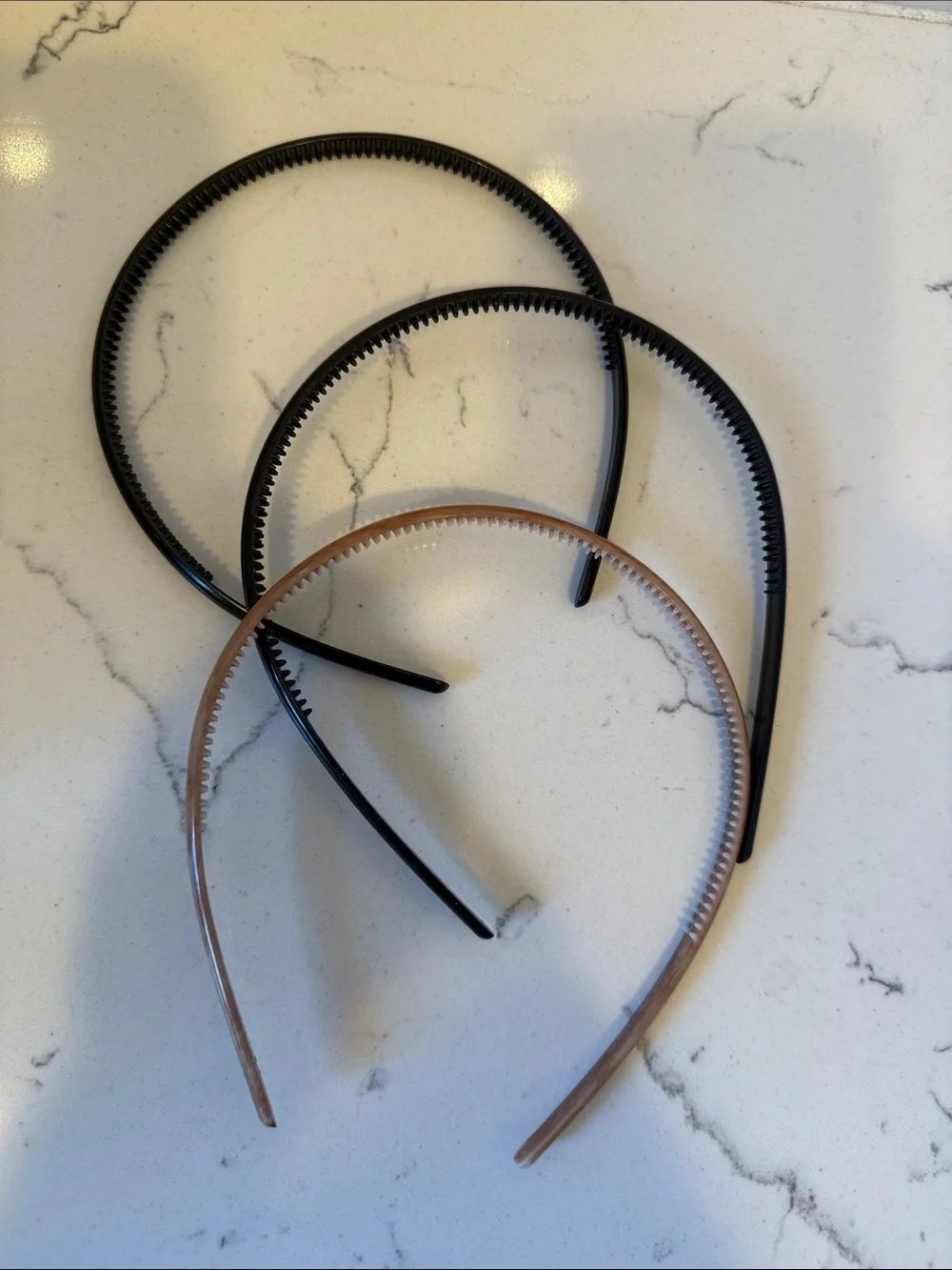 Target Black and Brown Kids Plastic Headbands - Pack of 3